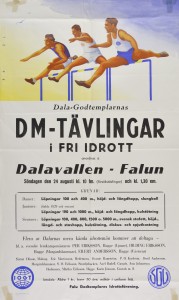 Affisch om DM i Fri idrott